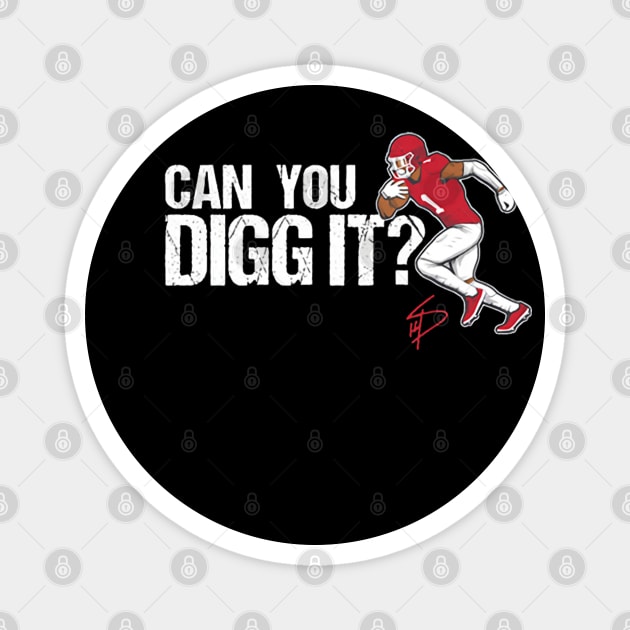 Stefon Diggs Houston Can You Digg It Magnet by artbygonzalez